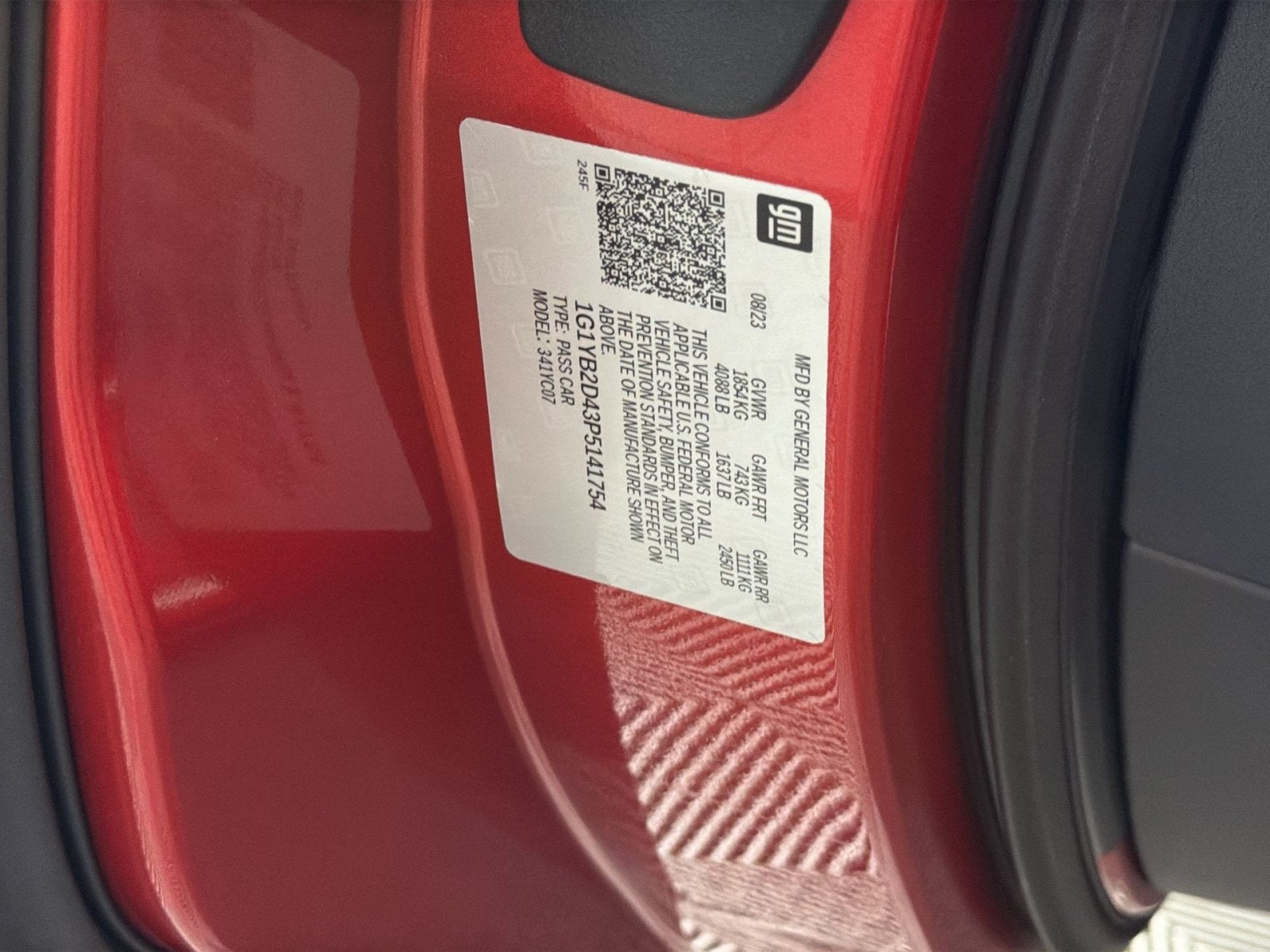 2023 Chevrolet Corvette Stingray 2LT