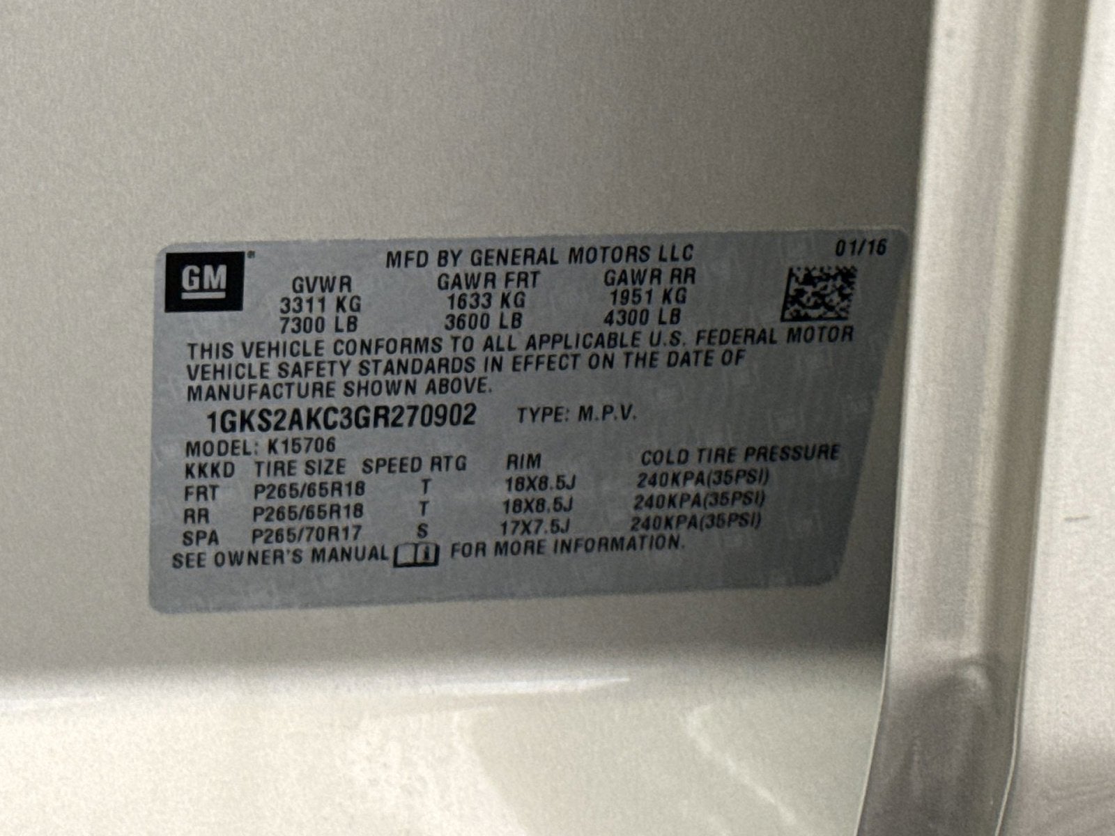2016 GMC Yukon SLE