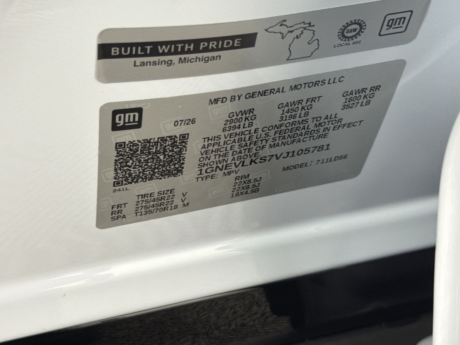 2027 Chevrolet Traverse RS