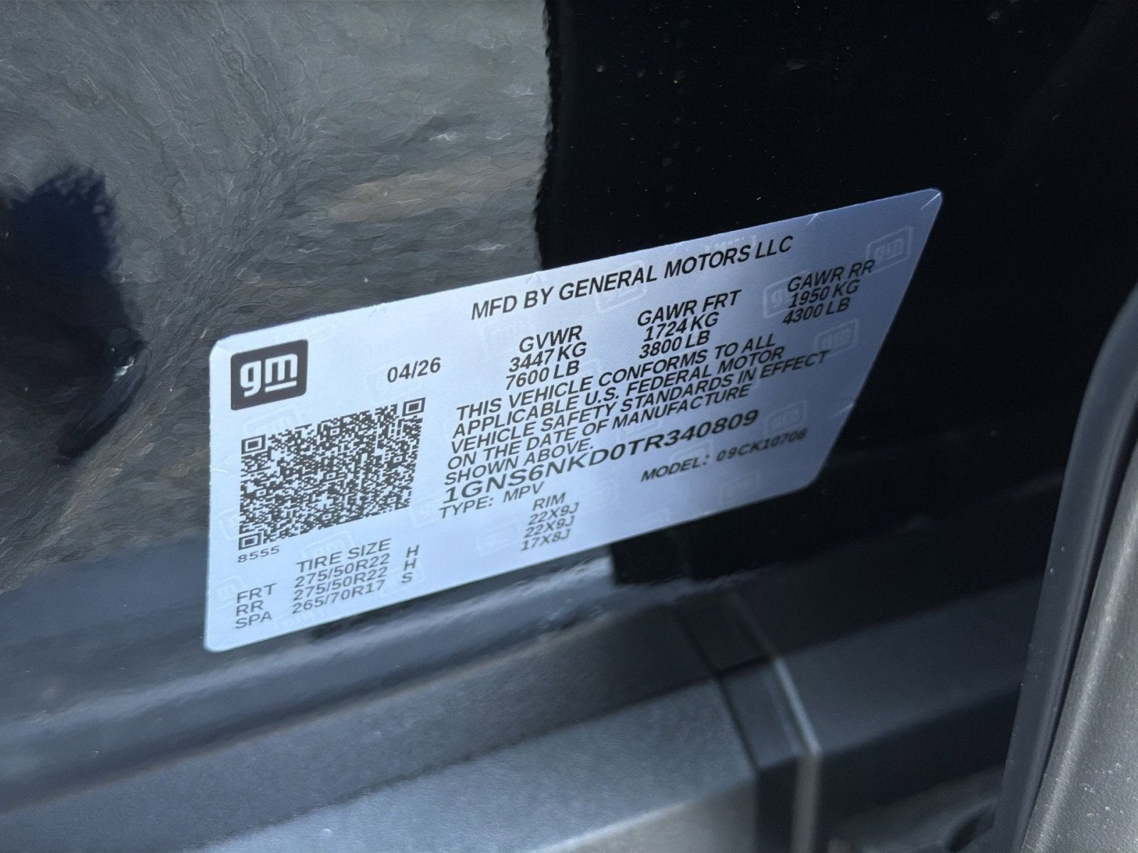 2026 Chevrolet Tahoe LT