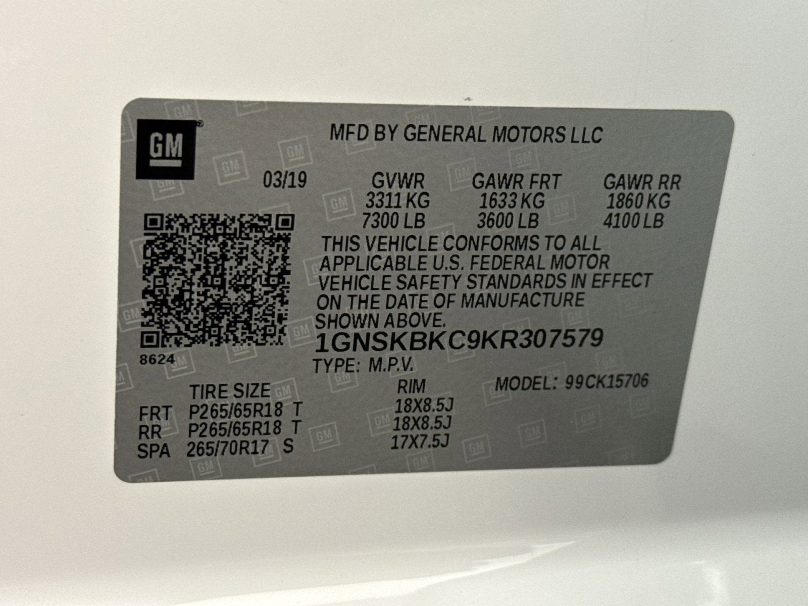 2019 Chevrolet Tahoe LT