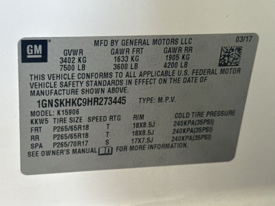2017 Chevrolet Suburban LT