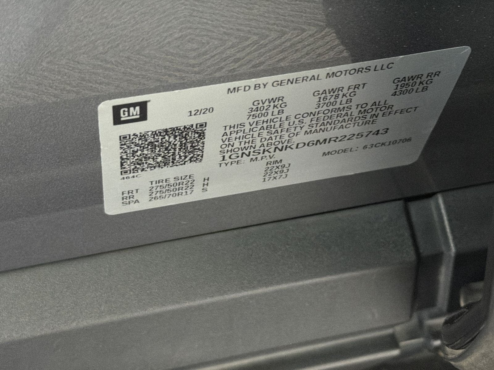 2021 Chevrolet Tahoe LT