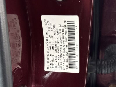 2016 Honda Accord Sedan Sport