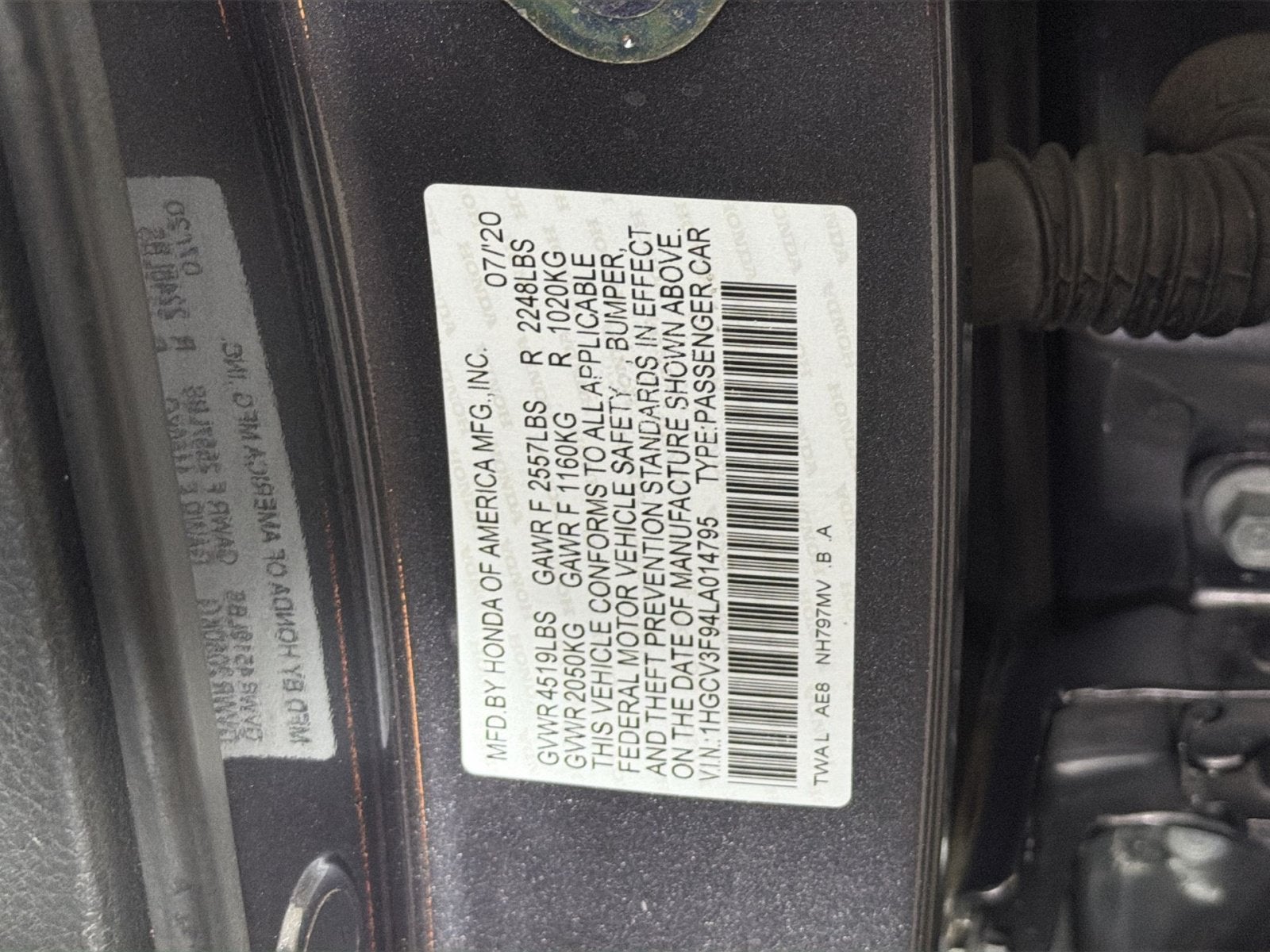 2020 Honda Accord Hybrid Touring
