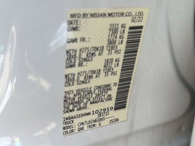 2022 Nissan Titan PRO-4X