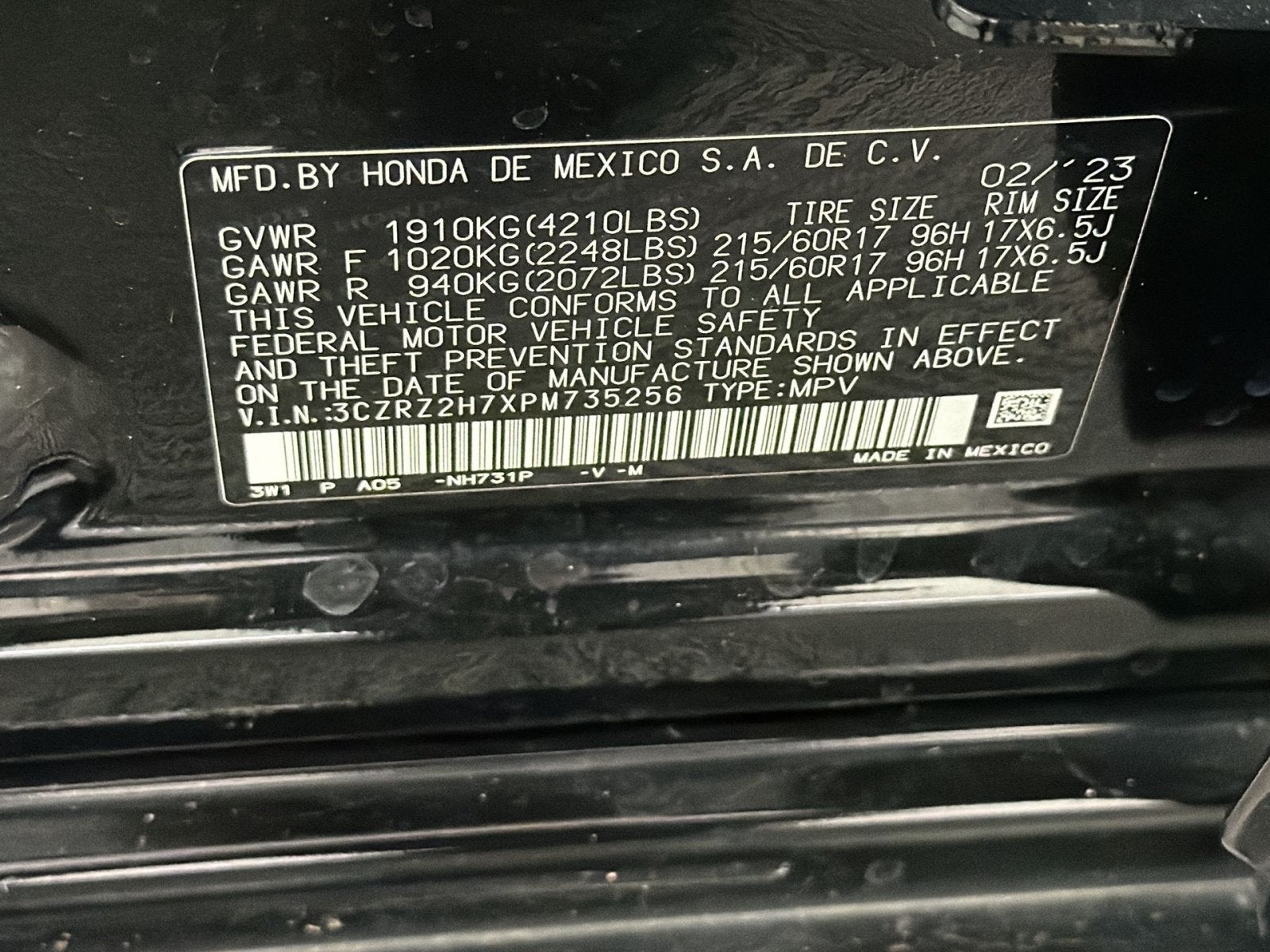2023 Honda HR-V EX-L