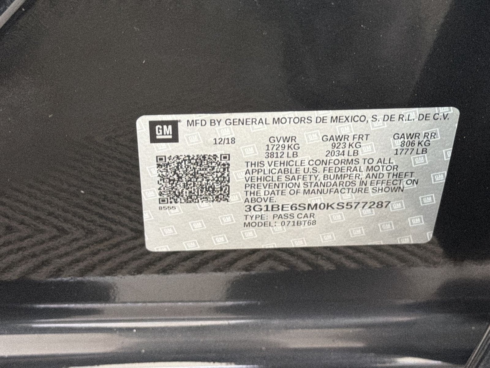 2019 Chevrolet Cruze LT
