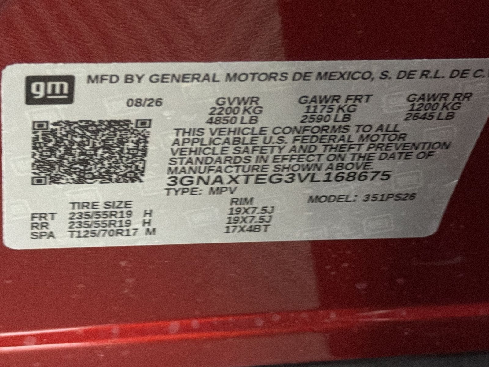 2027 Chevrolet Equinox RS