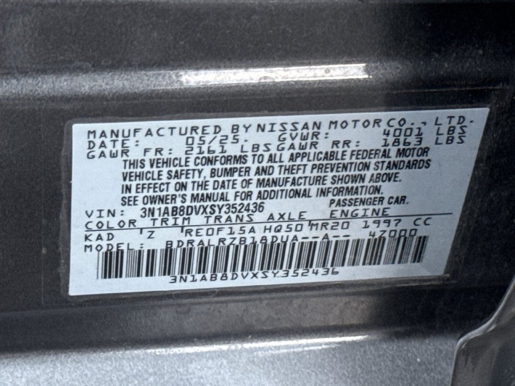 2025 Nissan Sentra SR
