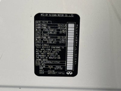 2020 INFINITI QX50 SENSORY