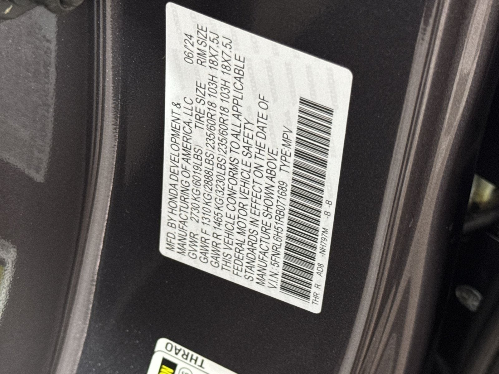 2024 Honda Odyssey EX