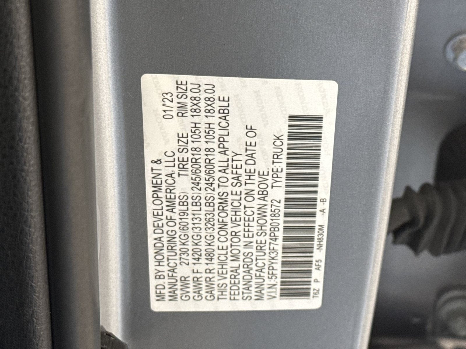 2023 Honda Ridgeline RTL-E