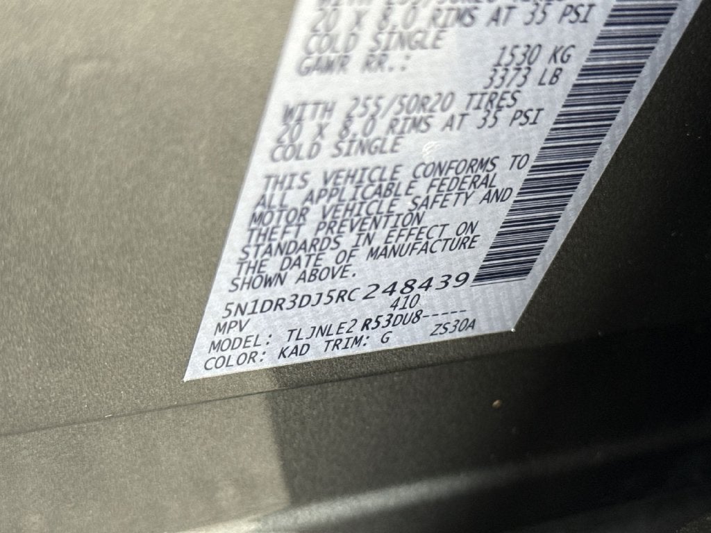 2024 Nissan Pathfinder Platinum