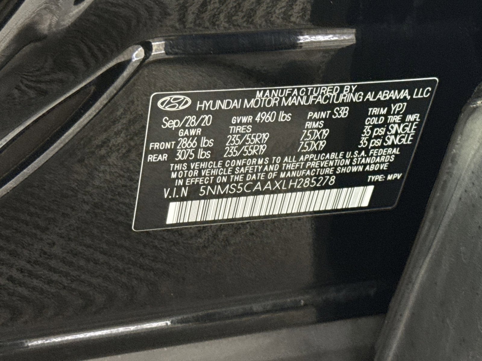 2020 Hyundai Santa Fe Limited