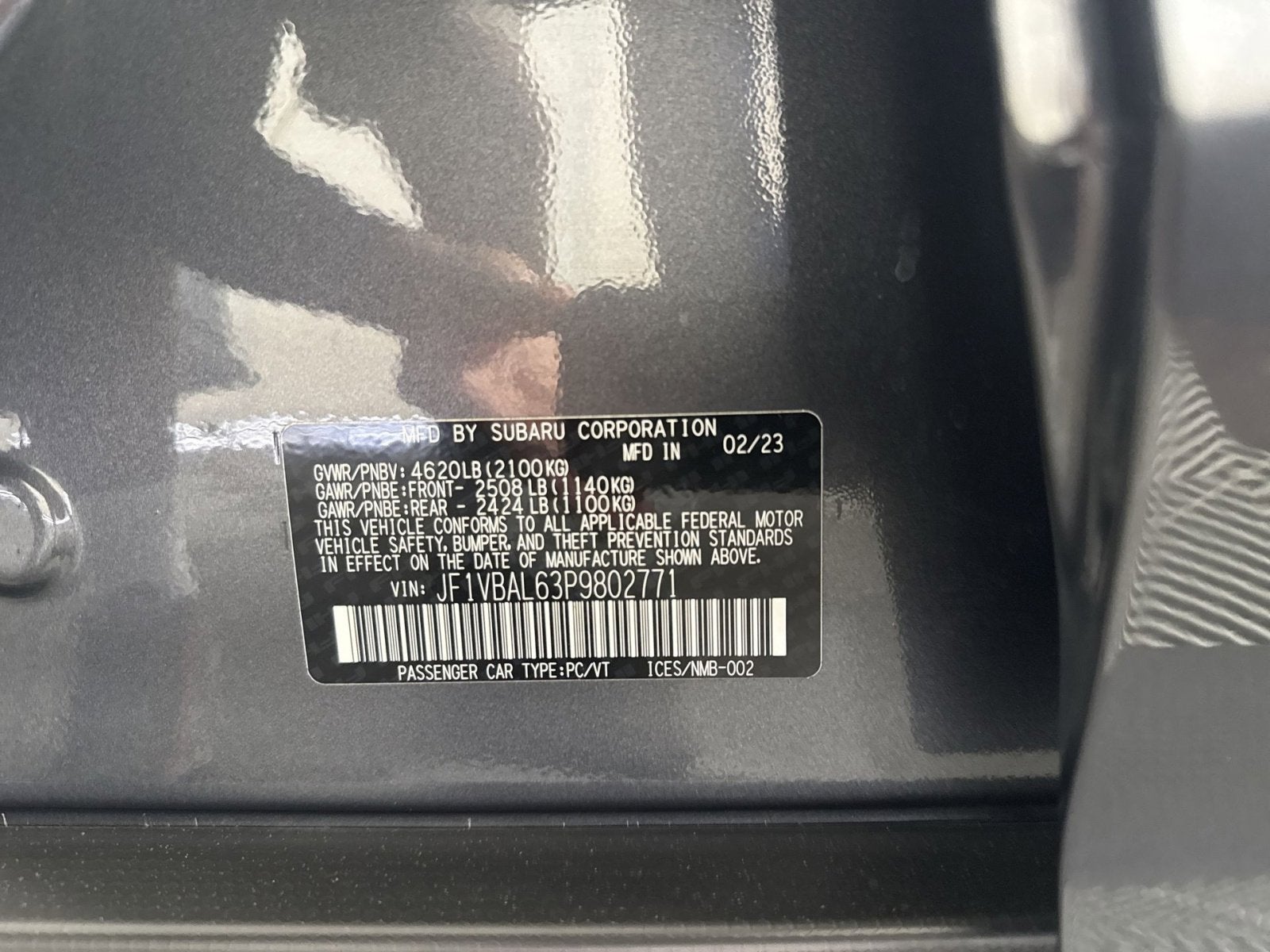 2023 Subaru WRX Limited