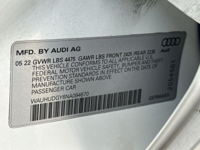 2022 Audi A3 Premium Plus