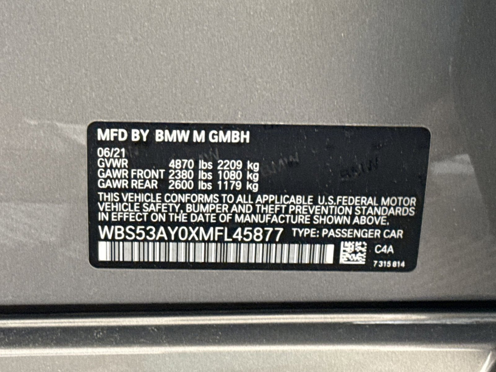 2021 BMW M3 Sedan