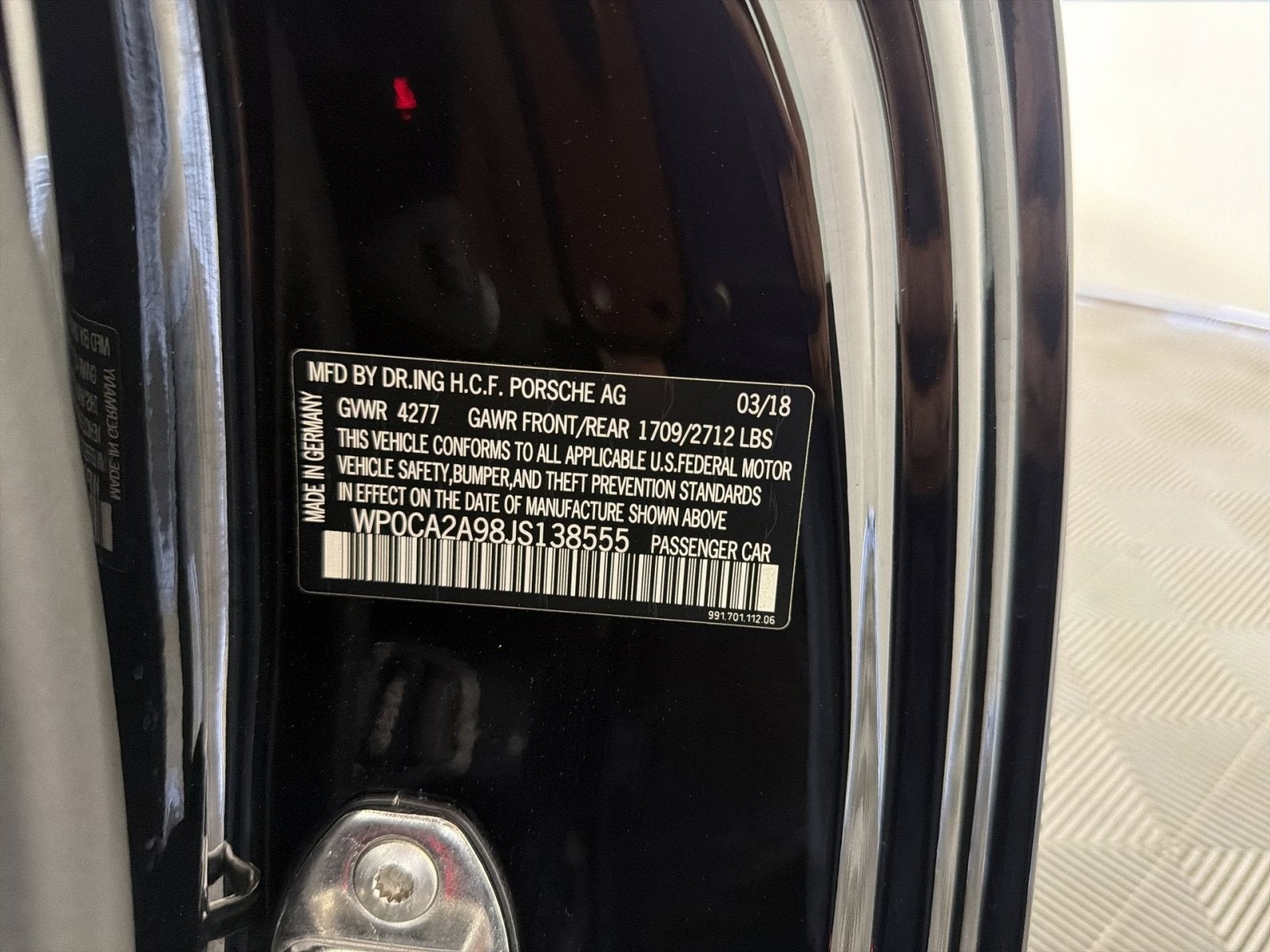 2018 Porsche 911 Carrera