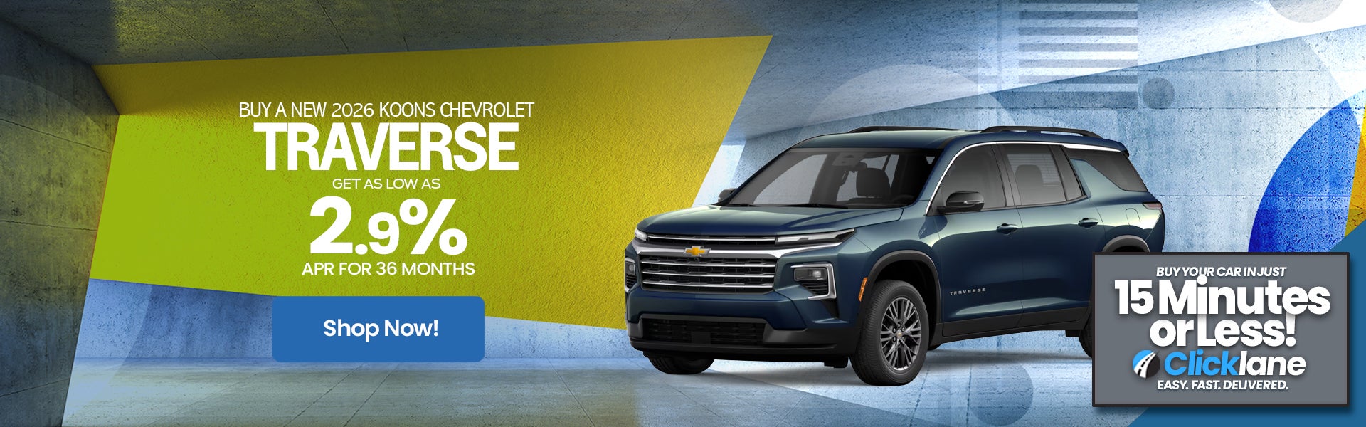 2026 Chevrolet Traverse APR Offer