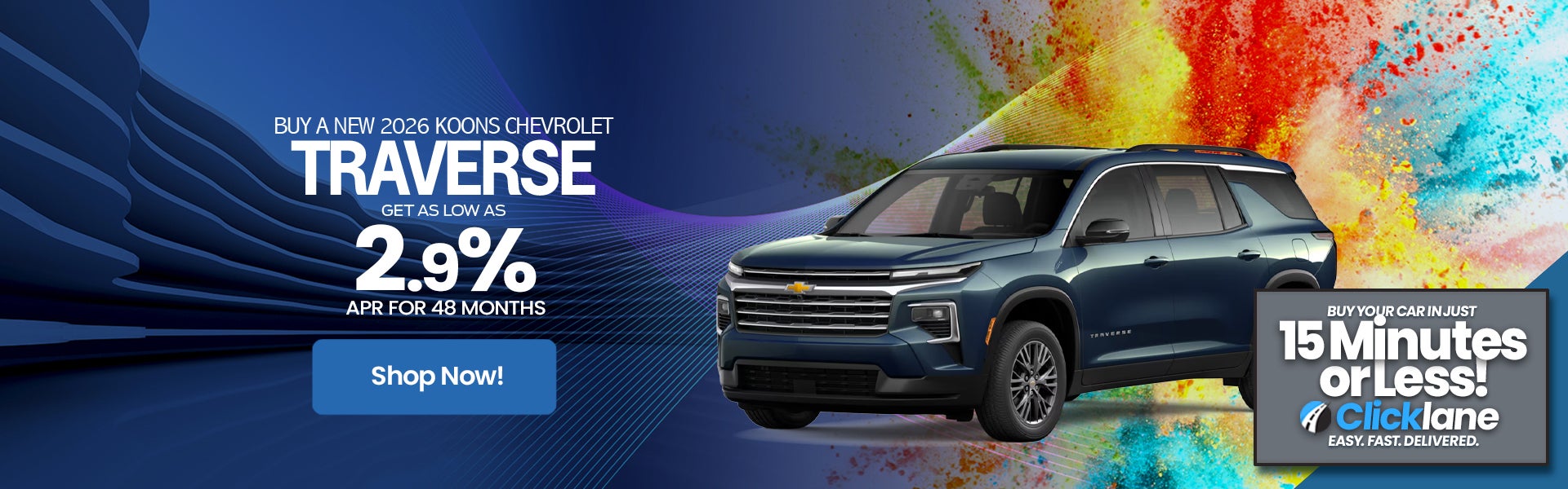 2026 Chevrolet Traverse APR Offer